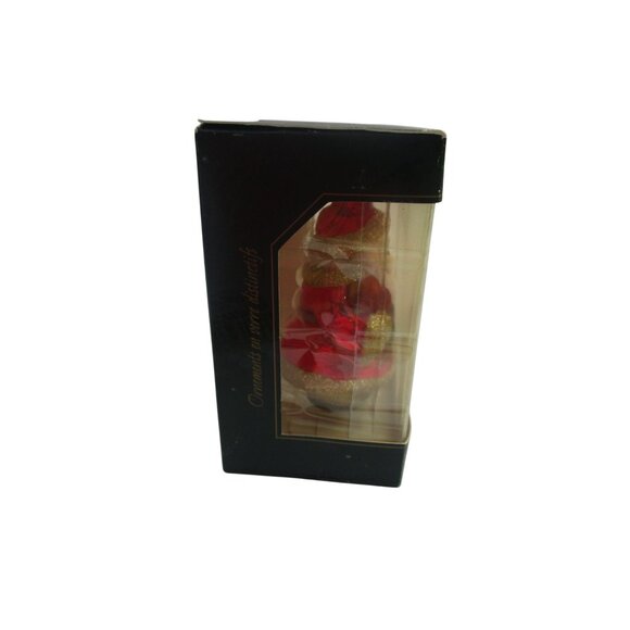 Krebs Distinctive Glass Ornament Santa Teddy Bear 3.5" Handcrafted Christmas NIB - Picture 5 of 7